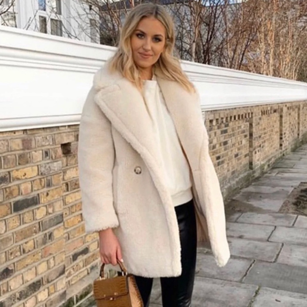 TopShop Faux Fur Teddy Coat